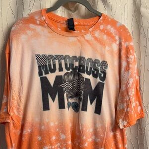 Motocross Mom Orange Tie-Dye Shirt